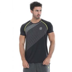 Koszulka T-shirt Performance  - czarno/szara. (GGTS079)